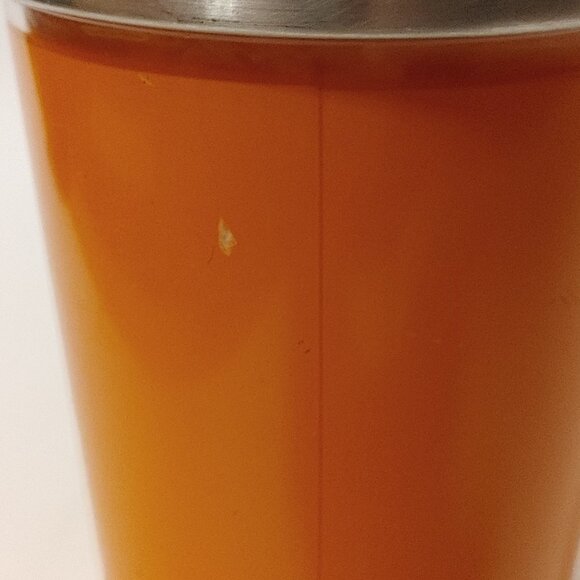 FUN DUNKIN Dunkin Donuts Travel Mug Cold Cup Steel Lid with Straw Orange - Picture 7 of 11